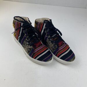 INKKAS Handmade Blackbird High Top Sneakers Shoes Men's 6 / Women's 8 Pre Owned